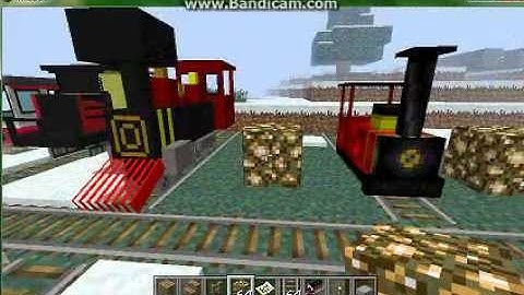 minecraft: TRAINs and ZEPPLIN MOD!