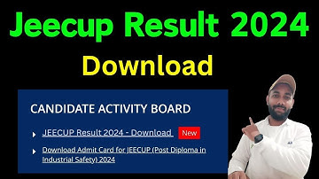 JEECUP Result 2024 Out | UP Polytechnic Result 2024 Kaise Dekhe ? How to Check UP Polytechnic Result