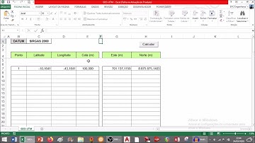 TRANSFORMAÇÃO DE COORDENADAS GEOGRÁFICAS EM UTM