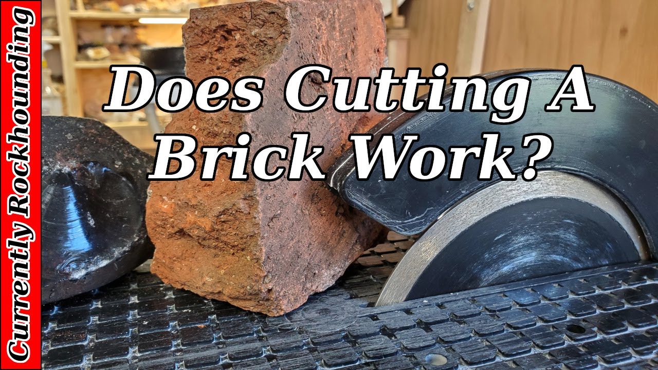 Lapidary Saw Blade Dressing // Does Cutting a Brick Work? - YouTube