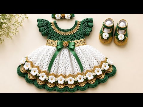 Beautiful Crochet Baby Girl Dress | Easy Crochet Dress Pattern for Beginners