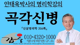 곡각살/신병살-신살명리학316쪽-갑술명리학-안태옥박사의 명리이야기