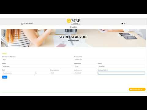 Att registrera styrelsearvode i MBFs kundportal