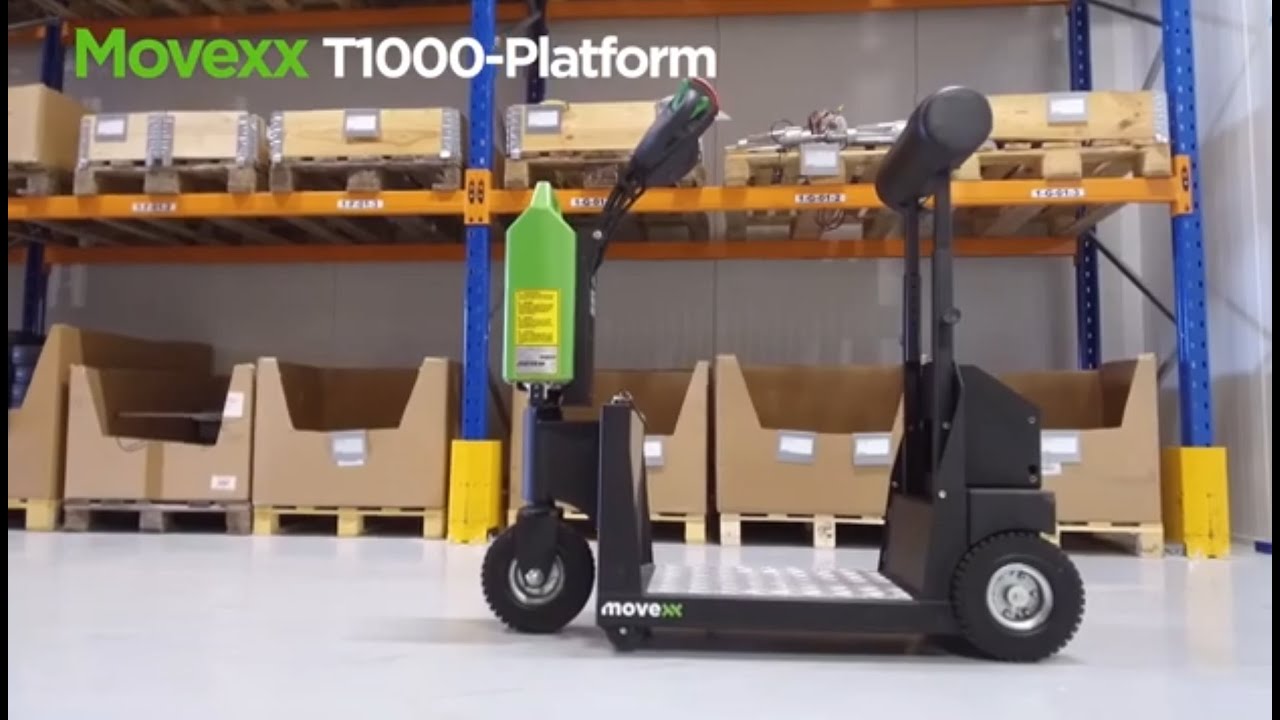 Transform Warehouse Logistics & Safety With The Movexx RR1000-S Electric Powered Ride-On Tug!