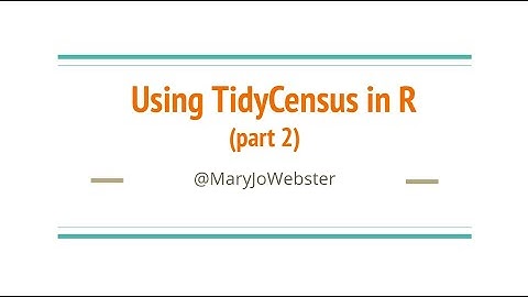 Using TidyCensus in R, part 2