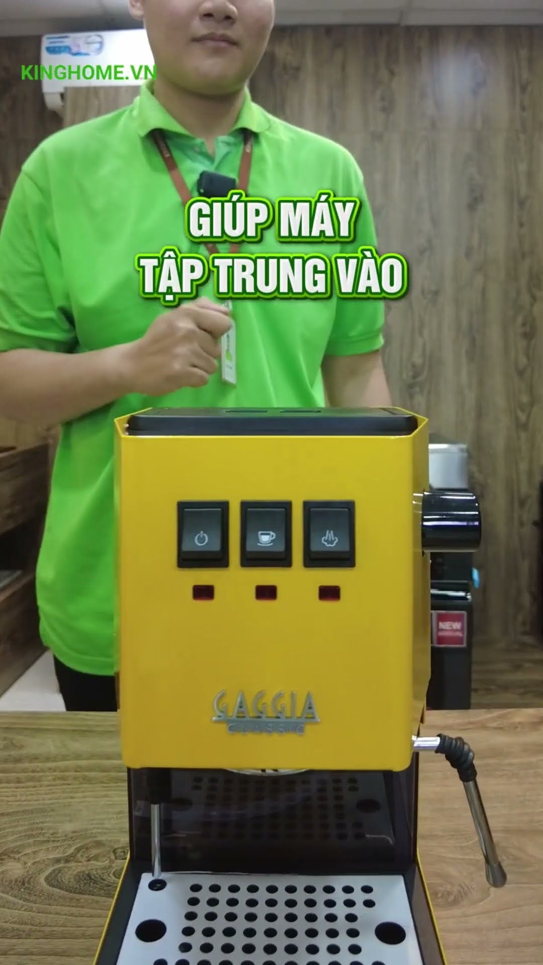 Máy pha cà phê Gaggia Classic E24 Xám Xi Măng