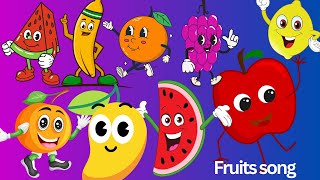 Apples, bananas, grapes, and strawberry song | fruits song for kıds | Kiddopop