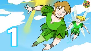 Peter Pan - Del 1 | KONDOSAN Norsk - Tegnefilm | Eventyr på Norsk | Morsom Godnatthistorie