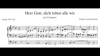 Johann Ludwig Krebs – Herr Gott, dich loben alle wir, Krebs-WV 522