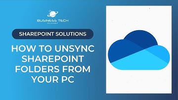 How to unsync SharePoint folders from your desktop