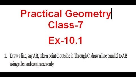 NCERT Solution CLASS-7 Mathematics CHAPTER-10 Practical Geometry Ex-10.1 Q1 @Bhullar