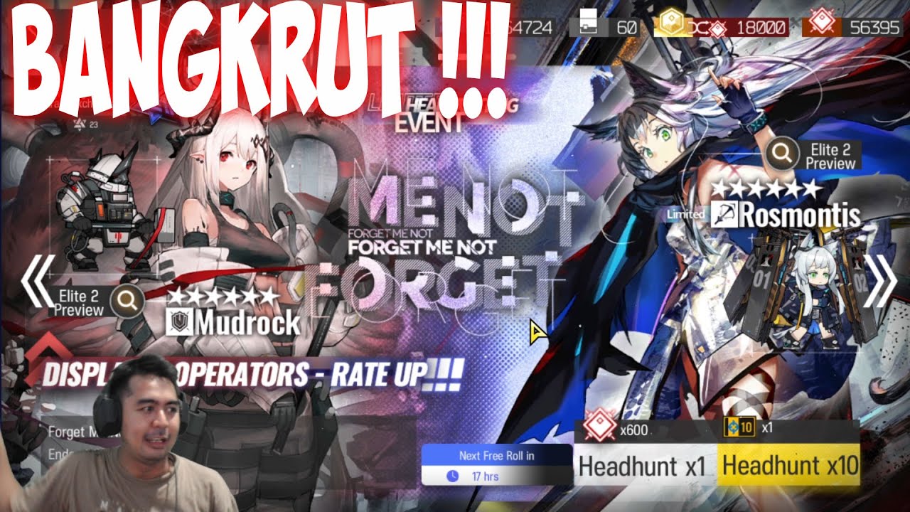Bakar 74000 Orundum & 40 ++ Ticket Demi Mudrock & Rosmontis - Arknight