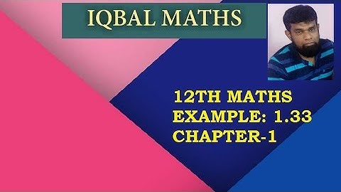 TN 12TH STD MATHS EXAMPLE 1.33 CHAPTER-1 APPLICATIONS OF MATRICES AND DETERMINANTS