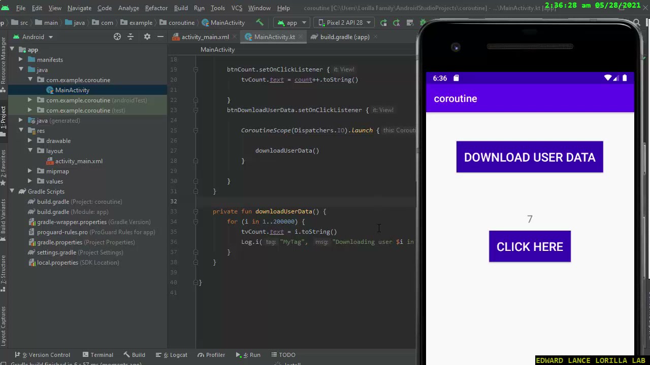 【ANDROID STUDIO】introduction of coroutine Scopes dispatcher and builder ...