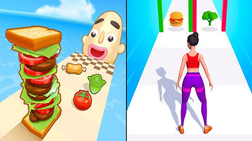 Sandwich Runner vs Twerk Race 2025 Max Level Unlocked Speed Run Gameplay