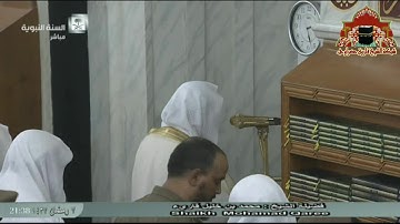 اول صلاة تراويح للشيخ محمد خليل قارئ في المسجد النبوي الشريف ليلة 8 رمضان 1437هـ
