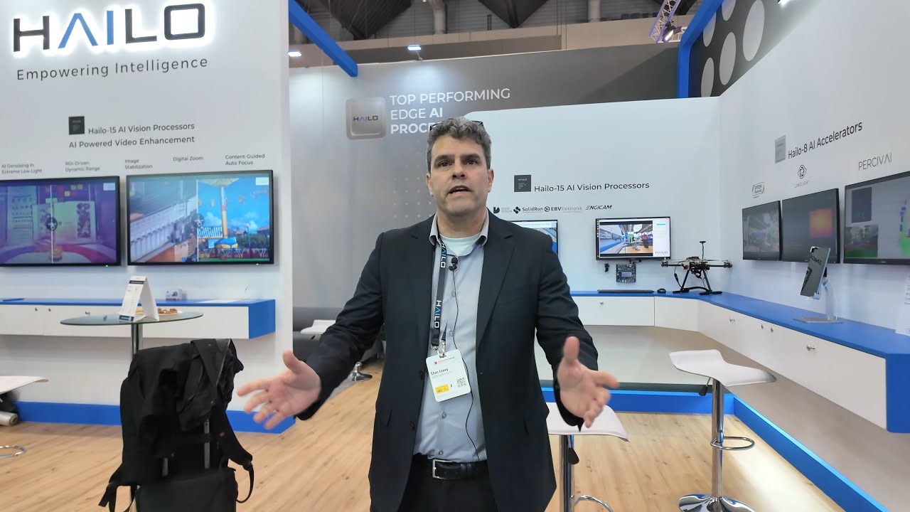 Hailo AI Vision Demos #ew25: Hailo-15, Drones, Engicam, CLIP Zero-Shot, HDR, SolidRun SoM, Edge AI