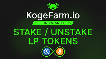 Getting Started 08: How to Create, Stake, Unstake, and Remove Liquidity (LP Tokens)