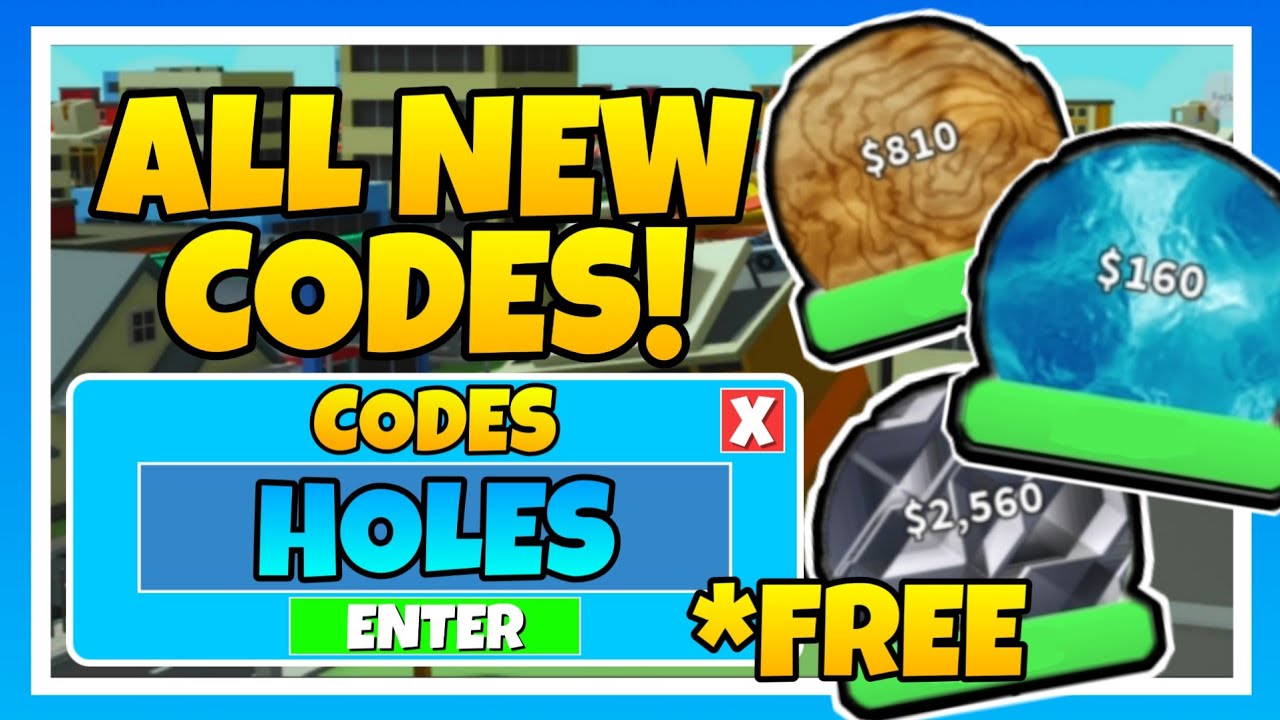 ALL NEW CODE IN HOLE SIMULATOR CODES UPDATE Roblox YouTube