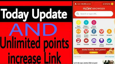 How to earn unlimited Points. Mcent Browser 2019,How to make points With Mcent Browser 2019,Today