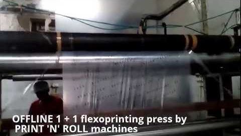 60 inch (1524 mm) OFFLINE 1 + 1 flexoprinting machine by PRINT 
