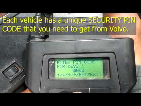How to program a door remote on a 1998 Volvo S70, V70, V70R, V70XC with Volvo system tester 9988686