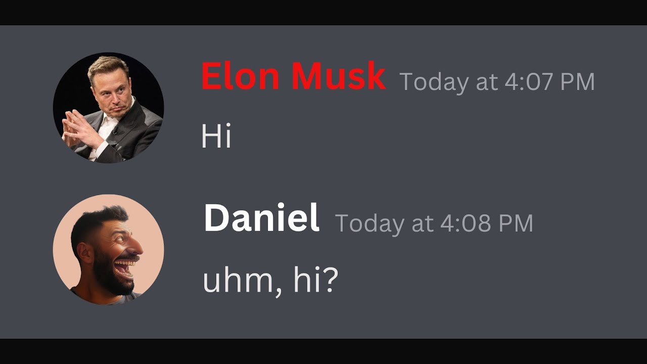 When Elon Musk message you on discord - YouTube