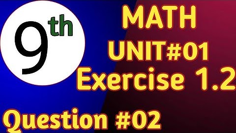 class 9 maths chapter 1 exercise 1.2 question number 2 | transpose