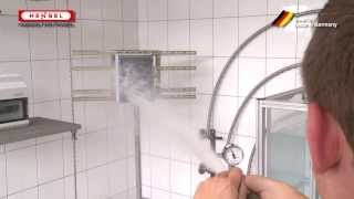 Wasserprüfung: Strahldüse / Test for protection against water - with powerful water jets