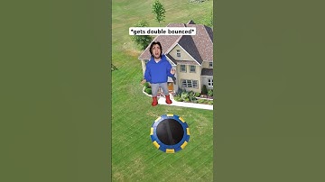 When You Get Double Bounced On The Trampoline 🤣 #shorts #relatable