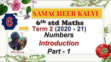 6th std maths term 2 / chapter 1 - Numbers / Introduction - part 1 / samacheer kalvi  new book