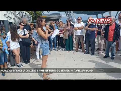 OLTRE 3000 FIRME PER CHIEDERE IL POTENZIAMENTO DEI SERVIZI SANITARI | 29/06/2024