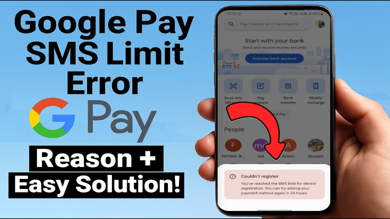 Как исправить ошибку Google Pay «Достигнут лимит SMS для регистрации устройства» | 24-часовое реш...