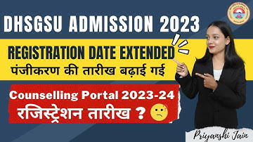 DHSGSU UG Registration Date Extended | CUET 2023 | Priyanshi Jain | Sagar University