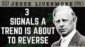 3 Perfect SIGNALS The Market Trend Is About To REVERSE / Jesse Livermore 