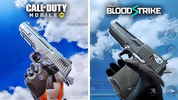 🔥 Project: BloodStrike VS Call of Duty Mobile 🔥 Weapon Sound & Animation Comparison (Android/IOS)