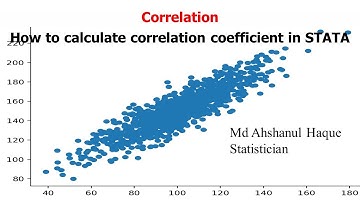Correlation || How to calculate correlation coefficient in STATA