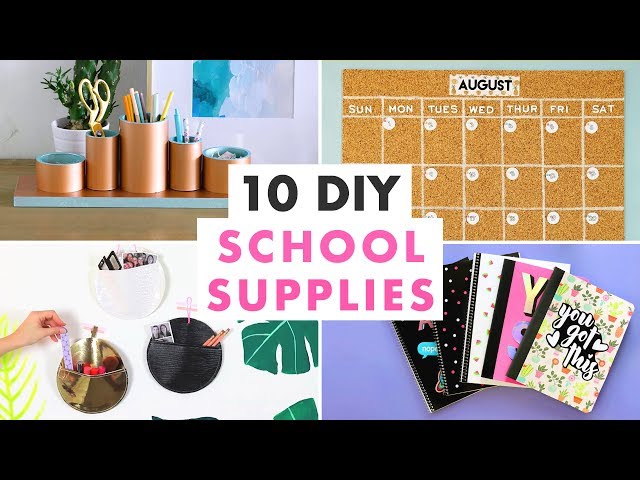 DIY School supplies organizer - YOUR DIGITAL MOM NEXT DOOR