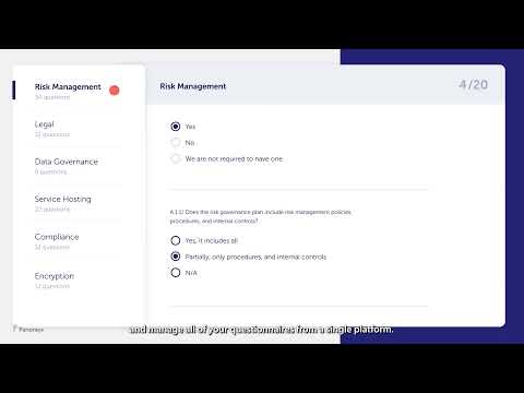 Say Goodbye to Manual Supplier Security Risk Questionnaires - video from Panorays