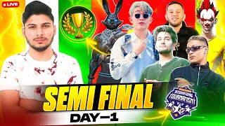 BIGGEST INT CUP😨 SEMI FINAL DAY 1  FT-  VINCENZO, CLASSY, LBG, AFF 🔥 #nonstopgaming - free fire live