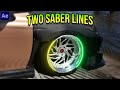 Two Saber Lines in After Effects