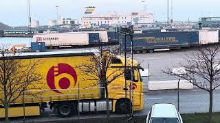 Port of Trelleborg #4k #trelleborgshamn ⛴️🌊#uzbek #rvtransport #ntg #dsv #lkwwalter#samarina