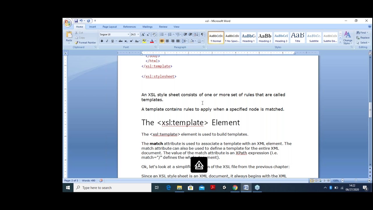 XSLT:Extensible Style-sheet Language Transformation