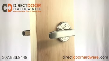 Emtek Milano Lever with Regular Rosette in Satin Nickel