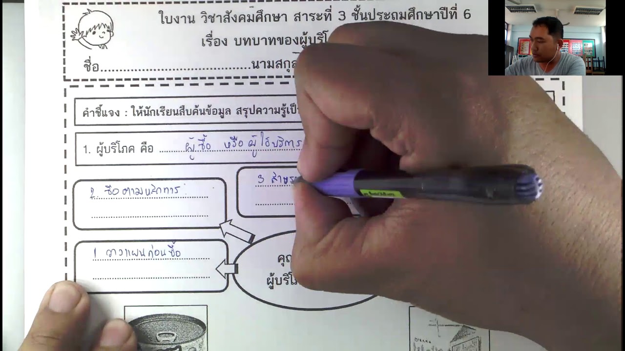 ผู้บริโภค หมายถึงอะไร  2022 New  วิชา สังคมศึกษา เฉลยใบงาน  บทบาทของผู้บริโภค ป.6/2