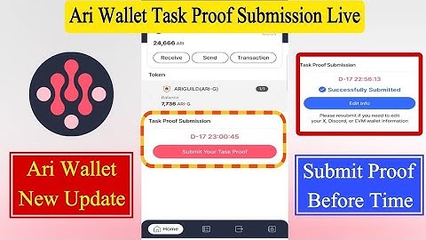 Ari Wallet New Update 2025 | Task Proof Submission & Airdrop Rewards | #ariwalletquiz #ariwallet 