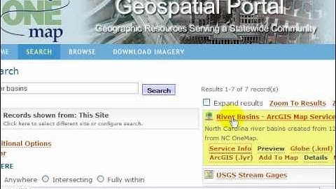 NC OneMap Geospatial Portal - OGC Services
