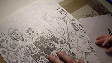 Inking Judge Dredd 1977 Part 22