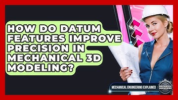 How Do Datum Features Improve Precision In Mechanical 3D Modeling?