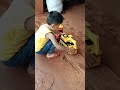 បូរិនលេងឡានដឹកដី , Borin playing with a truck , short video